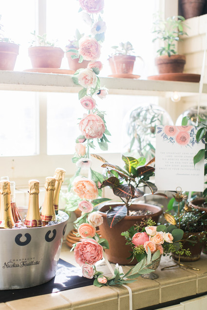 Paper flower garland