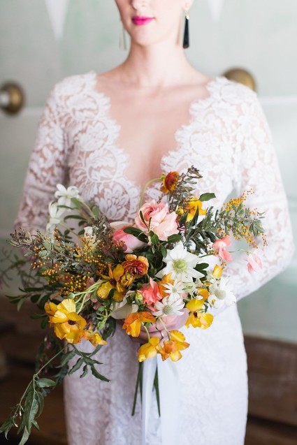 Wildflower bridal bouquet