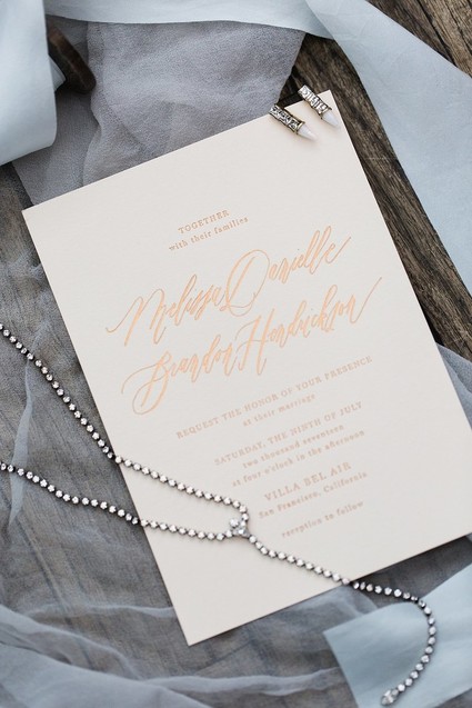 Calligraphy wedding invitations