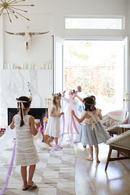 Spring girl's maypole party