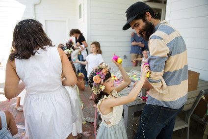 Spring girl's maypole party