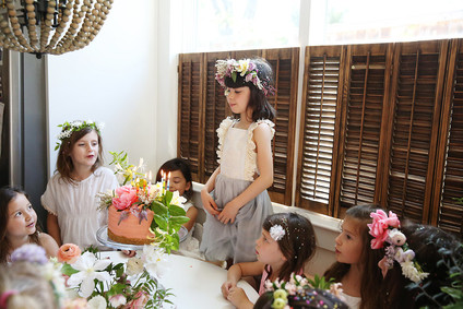 Spring girl's maypole party