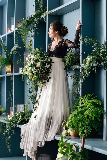 Green and white bouquet