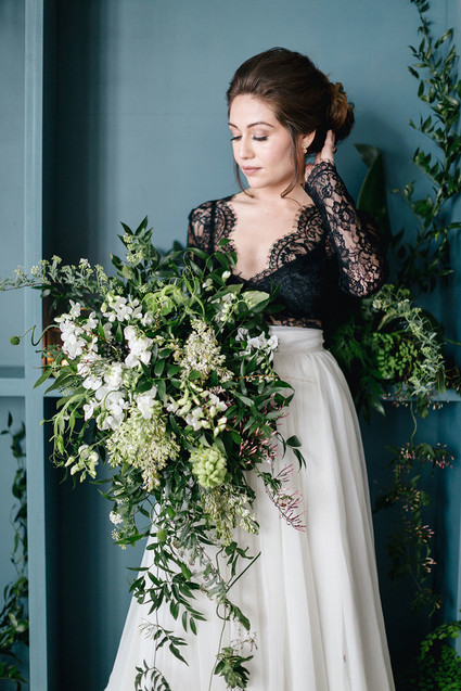 Green and white bouquet