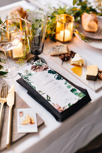 Wedding menu