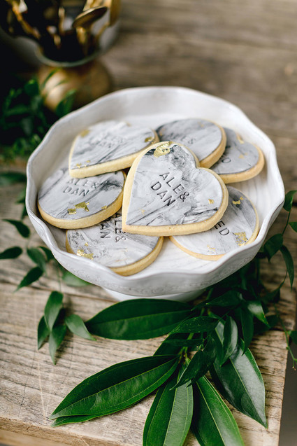 Modern heart cookies