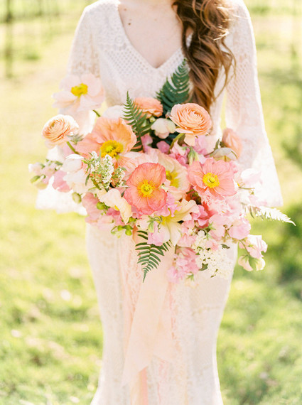 coral bouquet