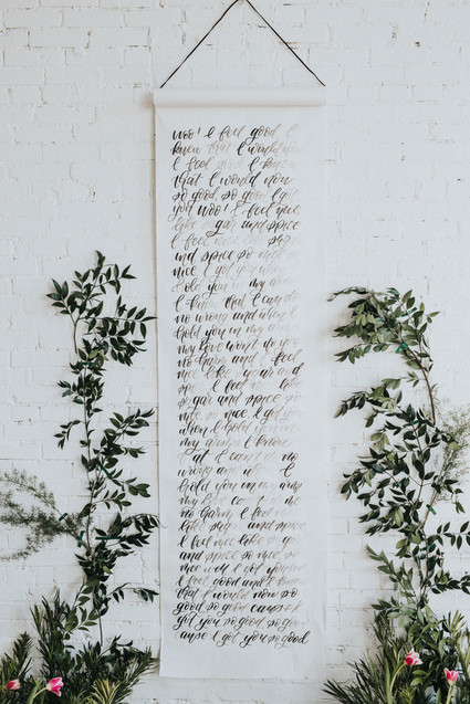 Calligraphy backdrop