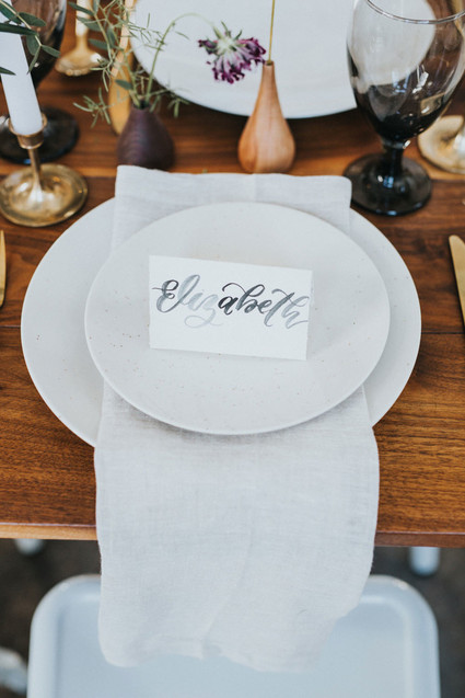 Calligraphy place card Inspiration