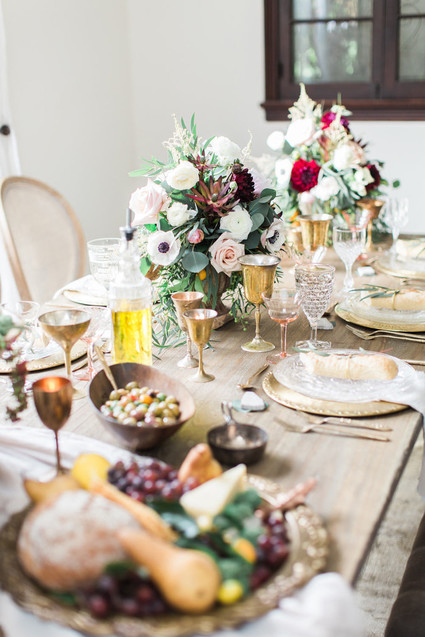 Tuscan inspired tablescape