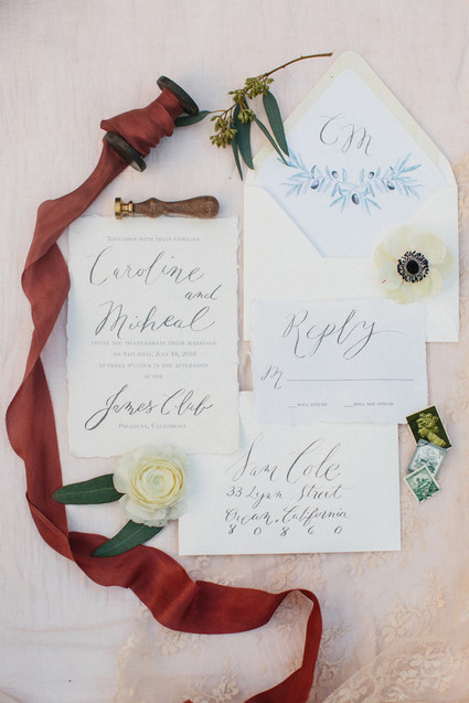 Calligraphy invitations