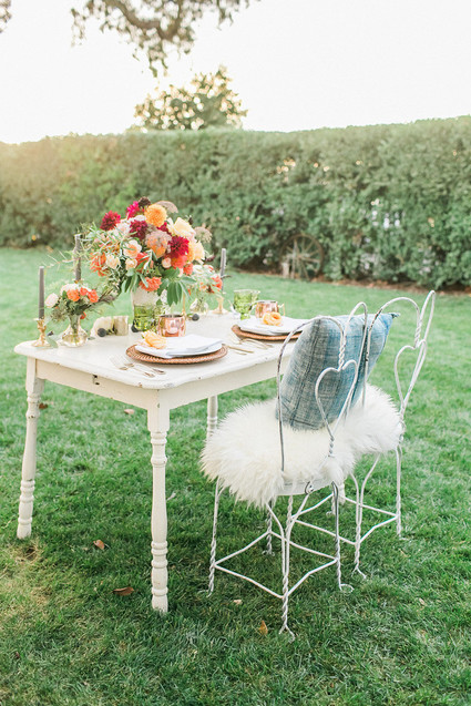 Garden vineyard wedding inspiration