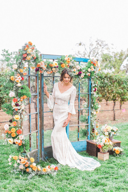 Garden vineyard wedding inspiration
