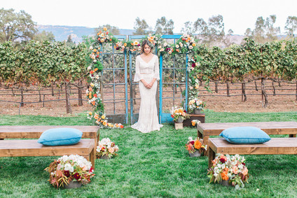 Garden vineyard wedding inspiration