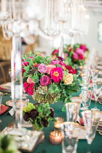 Jewel toned florals