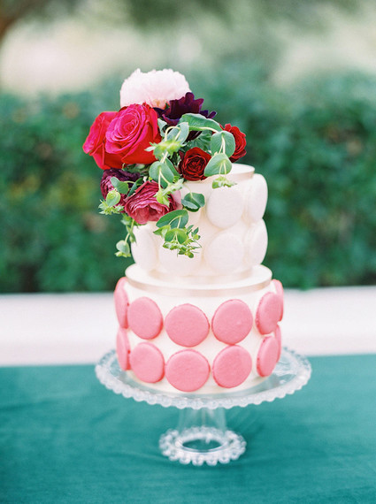 Red wedding cake
