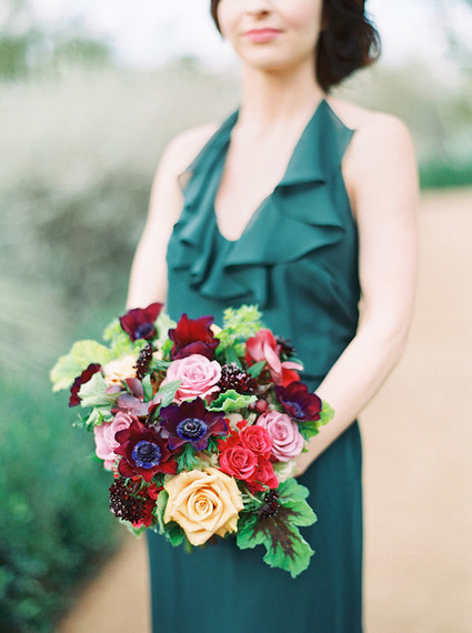 Jewel toned bouquet