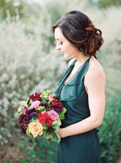 Emerald Amsale bridesmaids