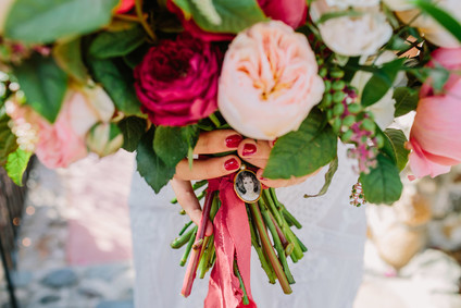 Pink bridal bouquet