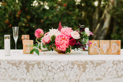 Peony centerpiece
