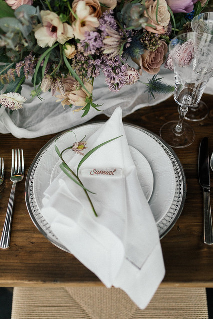 White place setting