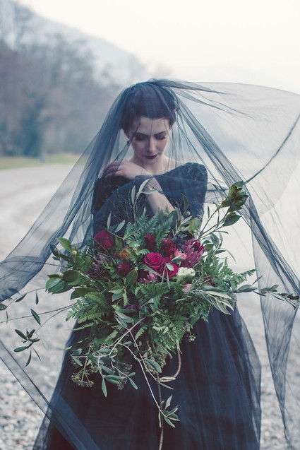 Black wedding dress