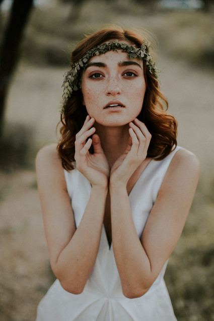 Boho bridal makeup