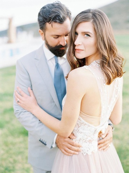 Romantic wedding portrait