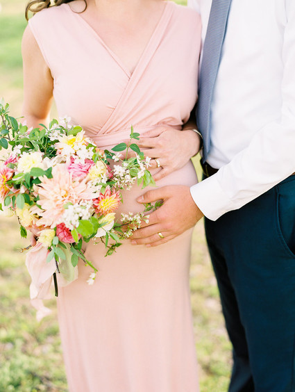 Apple blossom maternity photos