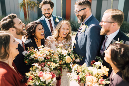 Colorful citrus-inspired wedding