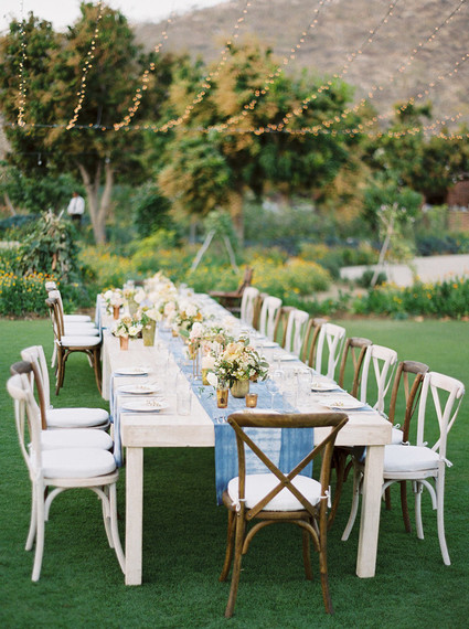 Summer wedding tablescape