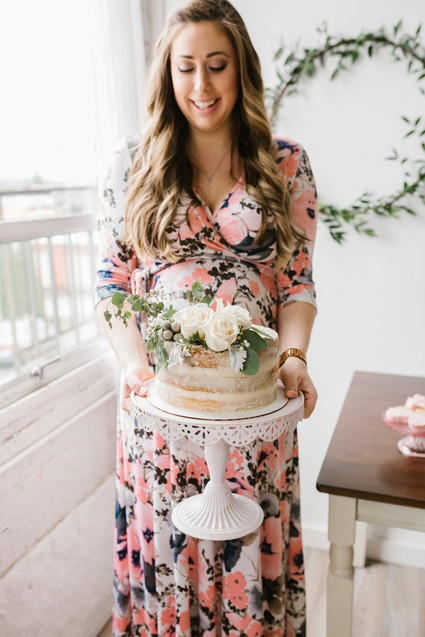 Spring pink baby shower