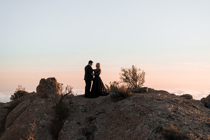 Malibu sunset engagement shoot
