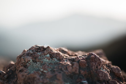 Malibu mountaintop engagement shoot