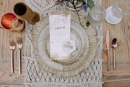 Bohemian place setting Inspiration