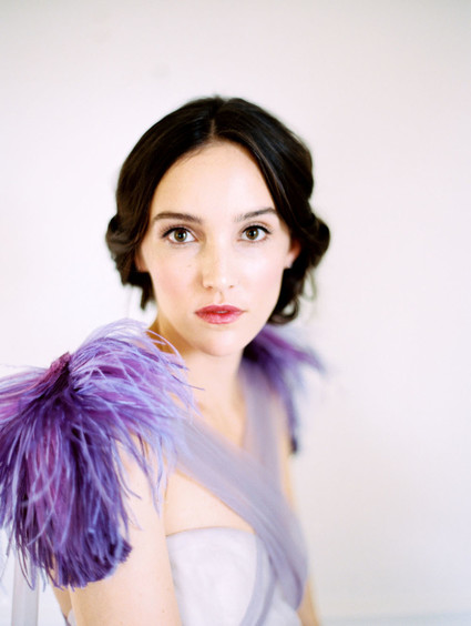 Purple wedding dress