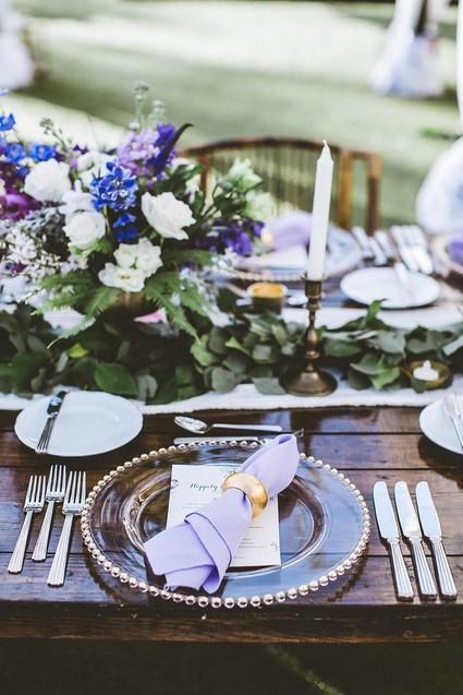 Tropical place setting