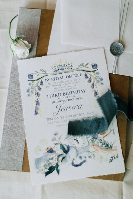 Rustic modern Cinderella invites