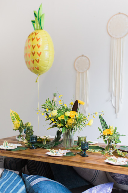 boho pineapple party ideas
