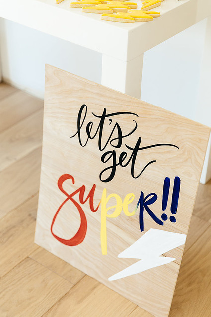 Modern super hero 3rd birthday party