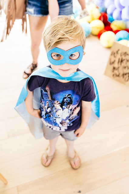 Modern super hero 3rd birthday party