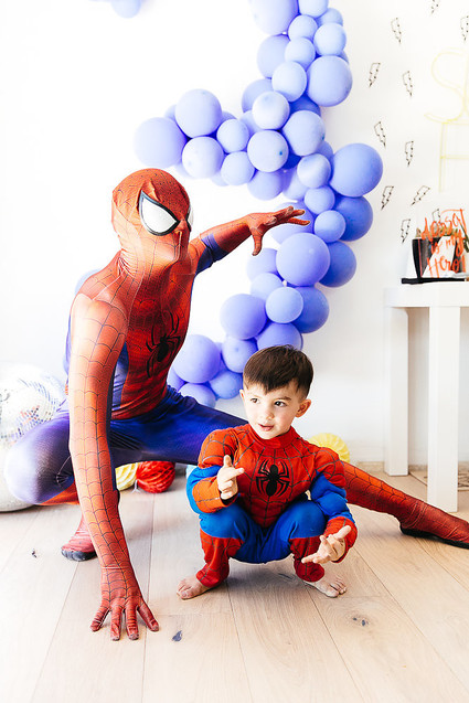 Modern super hero 3rd birthday party