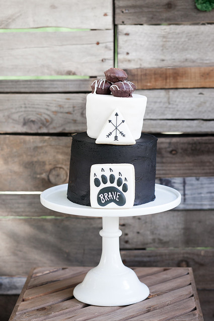 black and white 3rd birthday