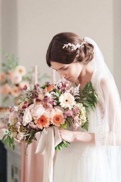 Spring bridal bouquet