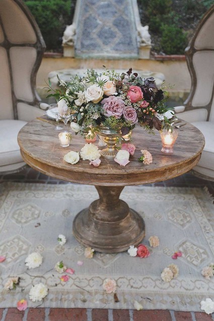 Romantic floral arrangement Inspiration
