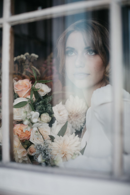 At home elopement inspiration in Maine