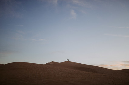 Desert wedding ceremony