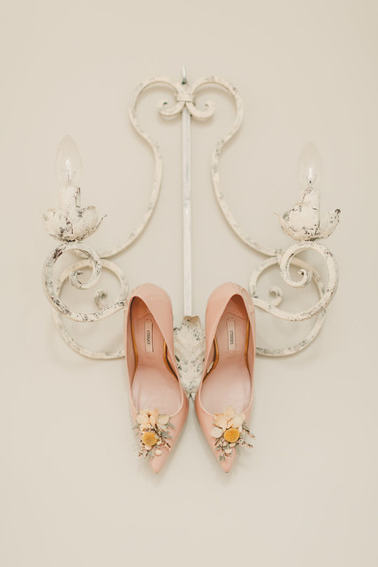 Uterqüe pink bridal shoes Inspiration