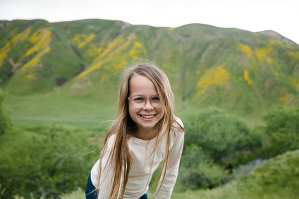 Family photos at Wind Wolves Preserve