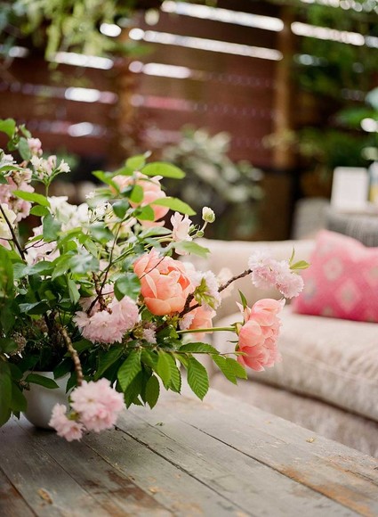 Spring floral arrangement